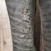 Pr Field Boots, zip *gc, v.dirty, flaking?peeling, rubs, puckered & stretched elastic