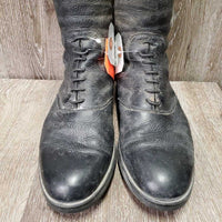 Pr Field Boots, zip *gc, v.dirty, flaking?peeling, rubs, puckered & stretched elastic