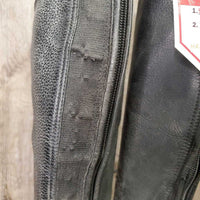 Pr Field Boots, zip *gc, v.dirty, flaking?peeling, rubs, puckered & stretched elastic