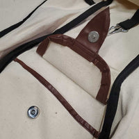 Canvas - Hvy Cotton Bridle Bag *vgc, clean, mnr stains & pills