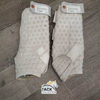 Pr Closed Boots, velcro *gc, mnr stains, dirt, hair, threads, dingy