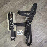Lungeing Cavesson, fleece lined noseband, *vgc, clean, mnr clumpy, stains, rubs & hair