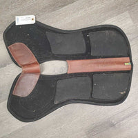 Mesh Spine Free Shimmable Half Pad, detach wither, 4 shims: 2 mid, 2 hind, 0 front *vgc, dirt, hair