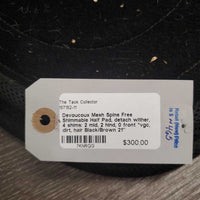 Mesh Spine Free Shimmable Half Pad, detach wither, 4 shims: 2 mid, 2 hind, 0 front *vgc, dirt, hair