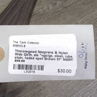 Neoprene & Nylon Web Girth, els *vgc/gc, clean, rubs, stain, faded spot