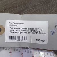 Full Cheek Cherry Roller Bit *vgc, clean, mnr stains & scratches