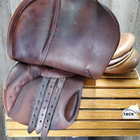 17" Adj *set W *5.5" County Innovation All Purpose, Green County Cover, Wool Flocking, Med Front & Large Back Blocks, Rear Gusset Panels, Flaps: 14.25" x 13.5"W