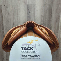 17.5" *Adj Med *Black Gullet In Bates Caprilli Close Contact, 2 Billet Guards, 2 Front Velcro Blocks, 2 Bates Stirrup Leathers, Black Shedrow Cover, CAIR Panels, Rear Gusset Panels, Flaps: 14.25"L x 13.5"W Serial #: V0603418-43