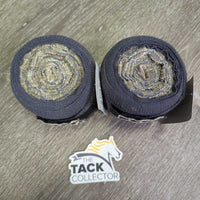 2 Exercise Leg Wraps *gc, older? dirt & residue, mn rubs & frays