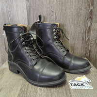 JUNIORS Paddock Boots, laces *vgc, clean, scrapes, scratches, mnr dirt, hairy inside