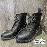 JUNIORS Paddock Boots, laces *vgc, clean, scrapes, scratches, mnr dirt, hairy inside
