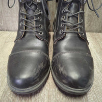 JUNIORS Paddock Boots, laces *vgc, clean, scrapes, scratches, mnr dirt, hairy inside