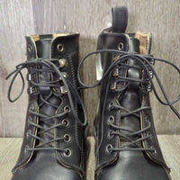 JUNIORS Paddock Boots, laces *vgc, clean, scrapes, scratches, mnr dirt, hairy inside