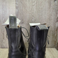 JUNIORS Paddock Boots, laces *vgc, clean, scrapes, scratches, mnr dirt, hairy inside