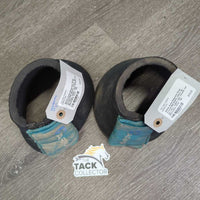 Neoprene Wrap Around Bell Boots, velcro *gc, ripv.dirty, faded, rubs, threads, hair