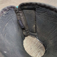 Neoprene Wrap Around Bell Boots, velcro *gc, ripv.dirty, faded, rubs, threads, hair