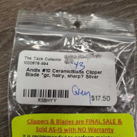 #10 CeramicBlade Clipper Blade *gc, hairy, sharp?