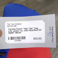 "High Tide" Dog Life Jacket *xc, clean