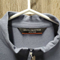 LS Bamboo Merino Wool Shirt, 1/3 Zip Up *vgc/xc, mnr rubs, pills & hair