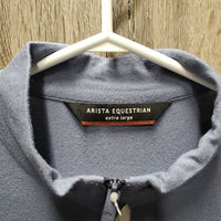LS Bamboo Merino Wool Shirt, 1/3 Zip Up *vgc/xc, mnr rubs, pills & hair