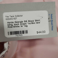 SS Show Shirt, bling, back snaps *xc/like new