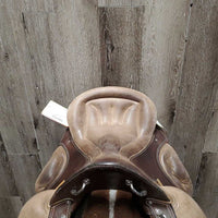 14" XW *6.5" Ortho-Flex Patriot "Officer Model 15" Endurance Saddle, 2 Fleece Panel Covers (Booties), Wide Stirrups, Biothane Leathers, 2 Leather Covers, 30" Orthoflex Neoprene (& Cotton Cover) Short Girth, Flaps: 13"L x 11.5"W Serial # POM114