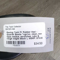 Pr Rubber Heel - Quarter Boots *vgc/xc, clean, mnr tape residue, scratches, rubs & rough edges