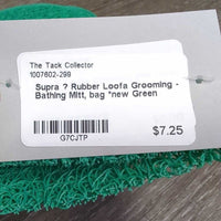 Rubber Loofa Grooming - Bathing Mitt, bag *new
