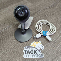 Google Nest Cam Indoor - Wired Indoor Security Camera *No Cube - Control with Your Phone - Surveillance 24/7 Live Video and Night Vision, magnetic base, cord *WORKS, mnr dust, older