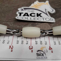 Thin Curved French Link Eggbutt Bit, bag *new