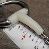 Thin Curved French Link Eggbutt Bit, bag *new