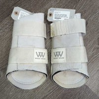 Closed Neoprene Boots, velcro *gc, clean, dingy, rubs, pills, stains, hairy velcro, chipped & pilly edges, hairy