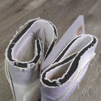 Closed Neoprene Boots, velcro *gc, clean, dingy, rubs, pills, stains, hairy velcro, chipped & pilly edges, hairy