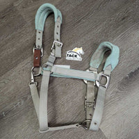 Breakaway Nylon/Fleece Halter, snap, adj *gc, dirty, hairy, stains, clumpy