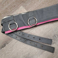 Lungeing Set: Neoprene Surcingle, Girth, Cotton Web Nylon Lunge Line, Bit attachment *vgc, clean, v.mnr dust?stains, rubs & fading