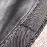 Synthetic Leather Half Chaps, Back Zipper *vgc, mnr dirt, stretched els, rubs