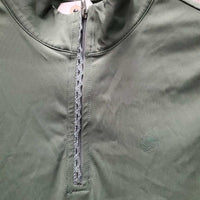 Sola Perforated LS Technical Sun Shirt, 1/3 Zip Upo, lace edge *xc