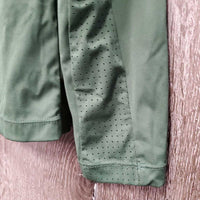 Sola Perforated LS Technical Sun Shirt, 1/3 Zip Upo, lace edge *xc