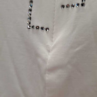 "Buby" SS Show Shirt, 1/4 Zip Up, Snap Collar, Bling *like new, v.mnr loose stitch