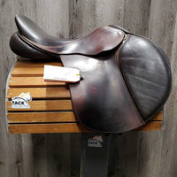 17.5" W *5.5" Sankey Jacinda Close Contact Saddle, 2 Billet Guards, Sankey Nylon Black Cover, Med Front & Back Blocks, Wool Flocking, Front & Rear Gusset Panels, Flaps: 12.75"L x 14" W Serial #17.5 W 129915