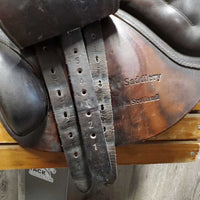 17.5" W *5.5" Sankey Jacinda Close Contact Saddle, 2 Billet Guards, Sankey Nylon Black Cover, Med Front & Back Blocks, Wool Flocking, Front & Rear Gusset Panels, Flaps: 12.75"L x 14" W Serial #17.5 W 129915