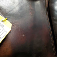 17.5" W *5.5" Sankey Jacinda Close Contact Saddle, 2 Billet Guards, Sankey Nylon Black Cover, Med Front & Back Blocks, Wool Flocking, Front & Rear Gusset Panels, Flaps: 12.75"L x 14" W Serial #17.5 W 129915