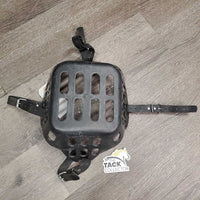Plastic Grazing Muzzle, 4 Biothane Straps *gc, mnr faded, clean, scratches, residue, chews?scrapes