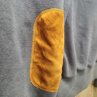 Hvy Thick Fleece "Cuddle" Hoodie Jacket, Zipper *gc, faded, pilly cuffs, shrunk?/wavy zip
