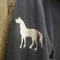 Hvy Thick Fleece "Cuddle" Hoodie Jacket, Zipper *gc, faded, pilly cuffs, shrunk?/wavy zip