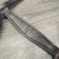 5 Point Leather & Elastic Breastplate, Running Martingale Attach, snaps *xc/vgc, clean, mnr dusty, rubs, scratches & residue, dirt