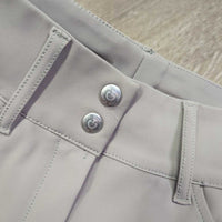 EuroSeat Breeches, embossed Stripe *vgc, cut tags, mnr seam puckers, unstitched seat seam & puckered stripes