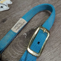 Soft Narrow Nylon Halter, adj, snap *gc, dirty, faded, rubs, frays, stains