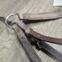 Adjustable Narrow Leather Breastplate *vgc/gc, dry, dirty, loose keepers, stiff, older?