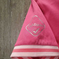 SS Polo Shirt, 1/3 Button Up *vgc, mnr seam rubs, fading & puckers